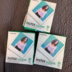 Fujifilm Instax Square Film Pack - Green and White
